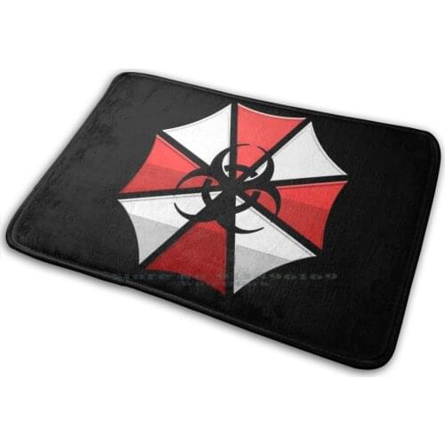 Umbrella Corp Mat Rug Carpet Anti-Slip Bedroom Entrance Door Mat Zombies Zombie Umbrella Corporation Umbrella Silent Hill