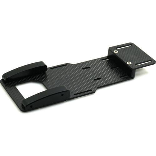 1/10 RC Crawler Battery Bracket Carbon Fiber Battery Relocation Plate For Axial SCX10 II Ax90046Black