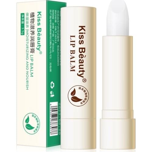 New 1PC Moisture Lip Balm Long-Lasting Natural Plant Lipstick Color Lip Care Long Lasting Moisturizing Women Lip Gloss TSLM1