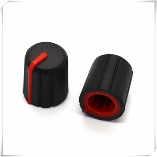 10 Pieces Soft Rubber Flower Shaft Knob Diameter 11.5mm Height 14.57mm Potentiometer Encoder Knob Gear Shaped Inner Hole 6mm