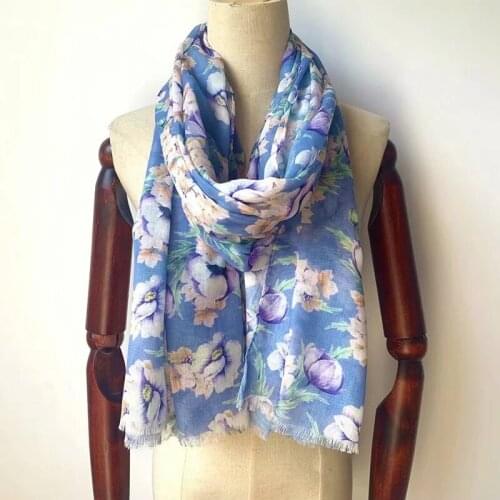 2021 Fashion Women Floral Printed Cotton Scarf Printed Scarf 10pcs/lot