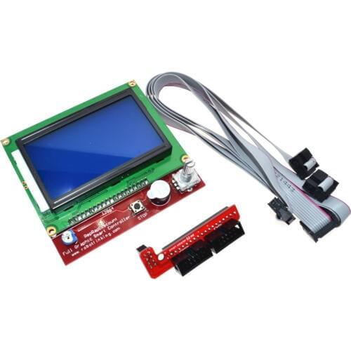 3D Printer Smart Controller RAMPS 1.4 LCD 12864 LCD Control Panel Blue Screen