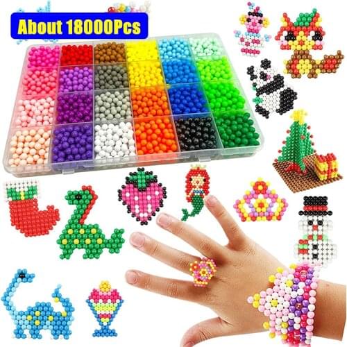 4.5MM Antistress Beads Cute Creative Magic Refill Puzzle Aquabeads Water Spray Beads Set Ball Children Games 3D DIY Education