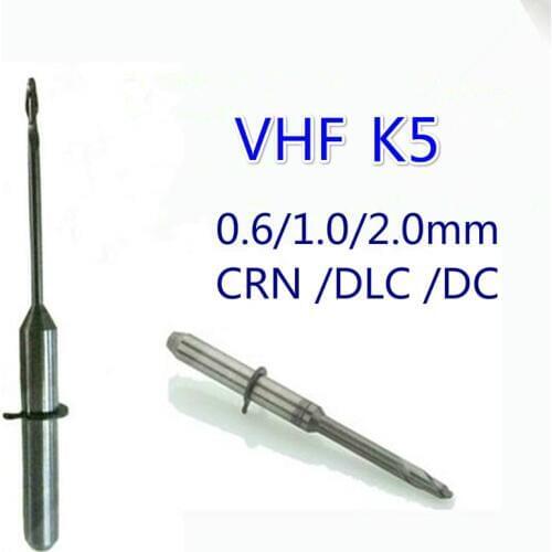 5PCS VHF Milling Bur DC DLC CRN Coating Dental Lab VHF K5 Milling Burs Grinding Drill Tools for Zirconia PMMA Wax Block