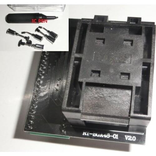 BGA48 adapter for RT809H SOCKET RT-LFBGA48-1 0.8mm ADAPTER 6*8mm