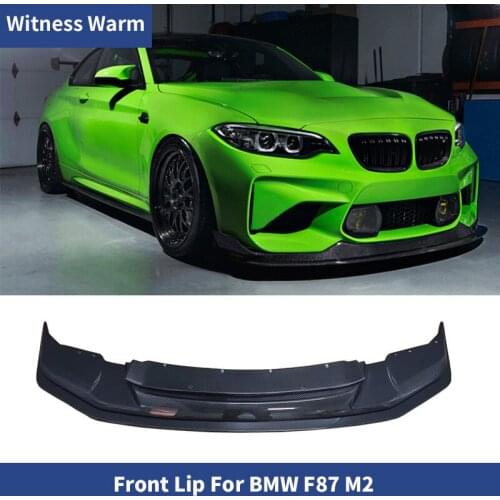 Carbon Fiber / FRP Car Front Bumper Lip Spoiler Guard Splitters for BMW F87 M2 car body kit 2015-UP