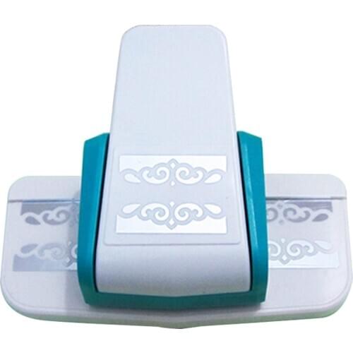 Large 3D Fancy Border Embossing Punch Scrapbooking Handmade Edge Device DIY Paper Cutter Bilateral Jade Hook Cortador De Papel