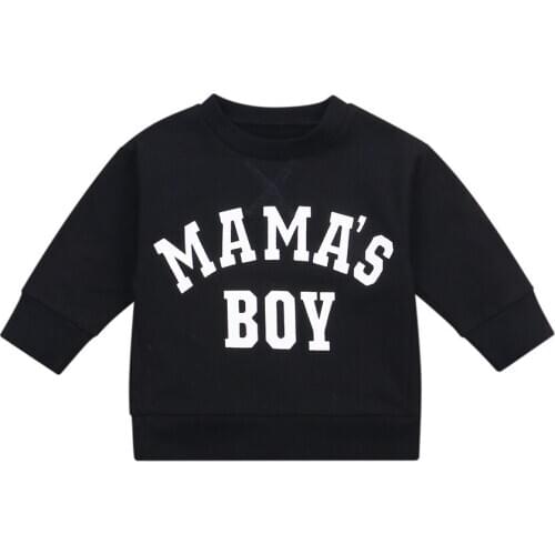 Children 2020 New Loose Babys Sweatshirts Long Sleeve Round Neck Lettering Sweatshirts for Autumn Early Winter Hoodies