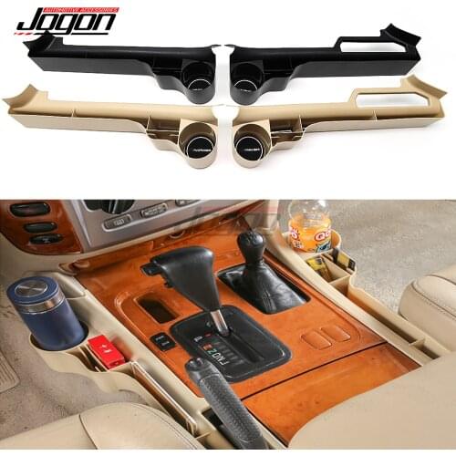 For Toyota Land Cruiser LC100 FJ100 1998- 2007 Car Centre Console Gear Side Panel Crevice Water Box Cup Holder Organizer Tray