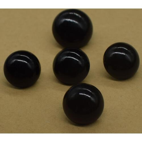 100PCS Resin Eyes Black Plastic Safety Eyes for Bear Doll Puppet Plush Animal Doll Toy Eye Nose Animal Sewing Button Accessories