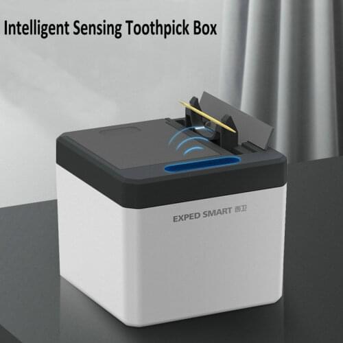 Intelligent Sensing Toothpick Box Hand Free Automatic Smart Sensor Toothpick Dispenser for Home Restaurant Hotel