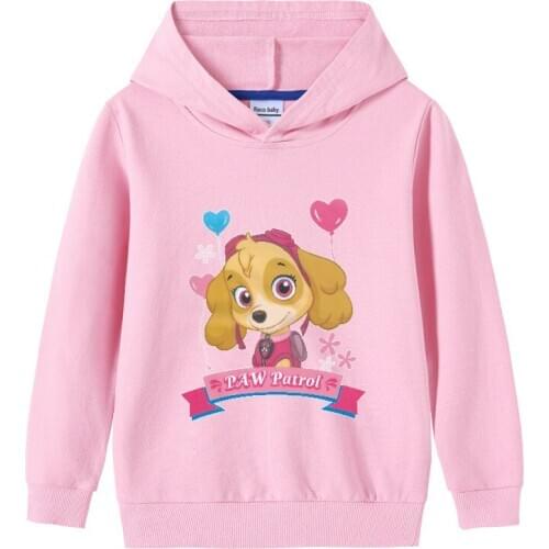 PAW PATROL Kids Boys Hooded Cartoon Sweatshirt Tops Childrens Clothes Baby Girls Hoodies Clothing