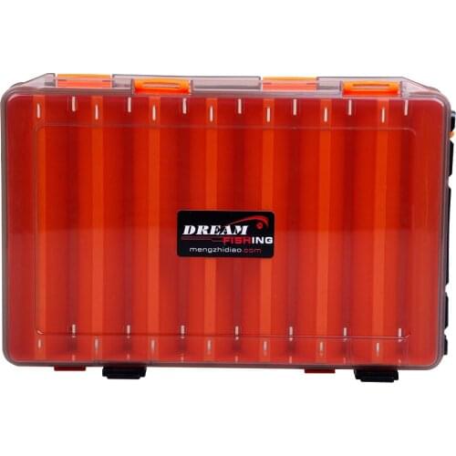 Luya Box Double-Layer-Sided Multi-Function 14 Grid Plastic Bait Portable Hand Tool Sequin Storage Fishing Lures Box