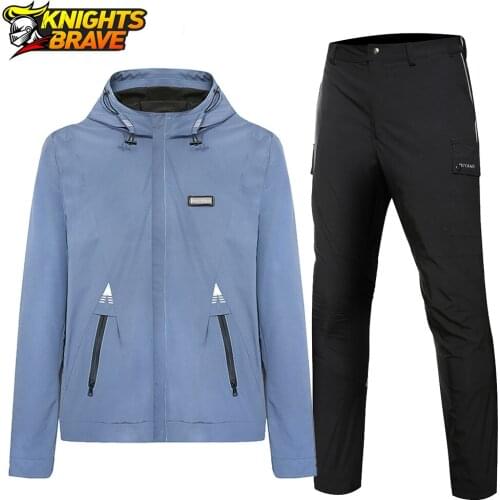 Summer Motorcycle Jacket Men Motorcycle Pants Moto Suit Breathable Chaqueta Moto Racing Riding Jacket Moto Protector