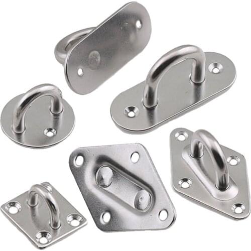 M5 M6 M8 304 Stainless Steel U-type Hook Wire Rope Tension Device Shading Net Tarpaulin Installation DIY Tool Door Bolt Hook