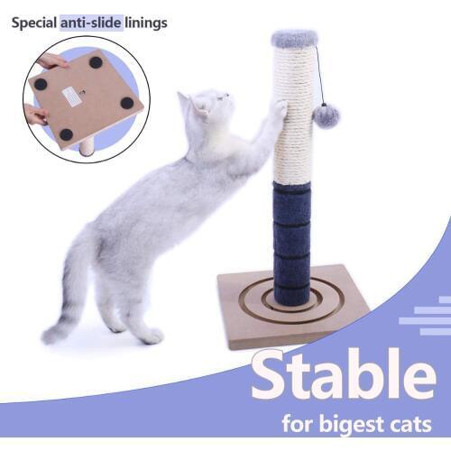Small Sisal Cat Climbing Frame Scratcher Column Frame Claw-Point Home Pet Products Crawl Tool Cat Tree Cat Grab Stand Cat Toy