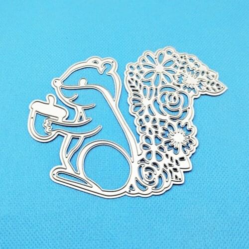 Squirrels Metal Cutting Dies Cut Die Mold Animal Decoration Scrapbook Paper Craft Knife Mould Embossing Stencil Craft Cut Dies