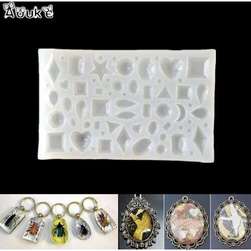 Many Kinds Stars Rounds Gem Epoxy Mold DIY Decoration Mobile Phone Tools Jewelry Transparent Silicone Mould Fondant Candy Molds