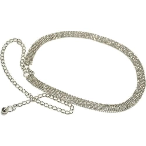 Fashion Simple Chain Belt Women Lady High Waist Gold Belts Waistband For Party Jewelry Dress Metal Chain Belt