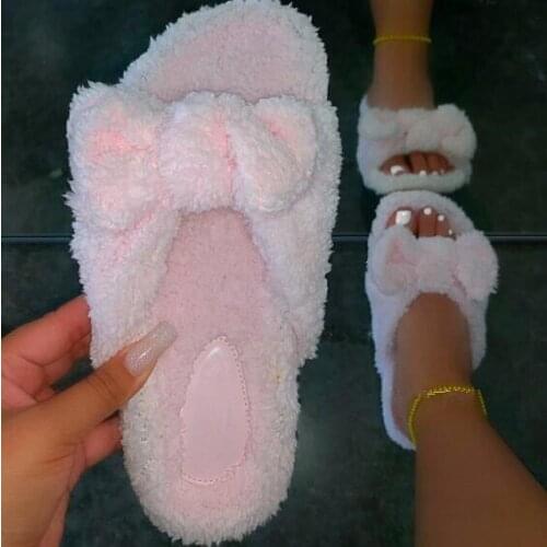 Spring/autumn women 2020 home fashion all-match bow sandals outdoor leisure all-match flat non-slip slippers soft comfortable