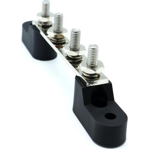 Bus-Bar 12V 6 way Electrical Terminal Single Junction Box 6 Stud Kits 4P