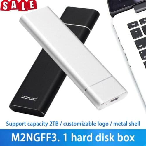 USB 3.1 Type-C To M.2 NGFF SSD Mobile Hard Drive Disk Box 10Gbps External Enclosure Case For M2 SATA SSD USB 3.1 2280