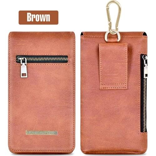 Belt Clip Holster Case Mobile Phone Bag Zipper 2 Pouch For iPhone 12 11Pro Max XR XS Max 7 8 6 Plus For Samsung S21 S20 S10 Plus