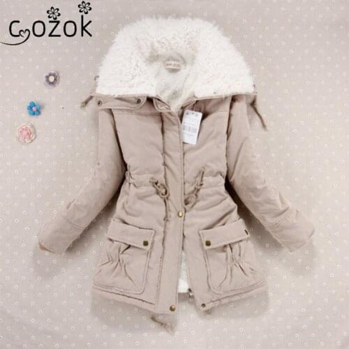 Winter 2021 Women Jacket Thicken Hooded Long Down Jacket Women Coat Slim Fit Hair Collar Zipper Cotton-padded Clothes Coat Women