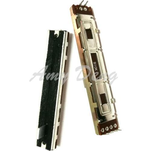 20pcs/lot The 8.8 cm wide type straight sliding potentiometer B10K double shaft length 8MM mixer volume fader