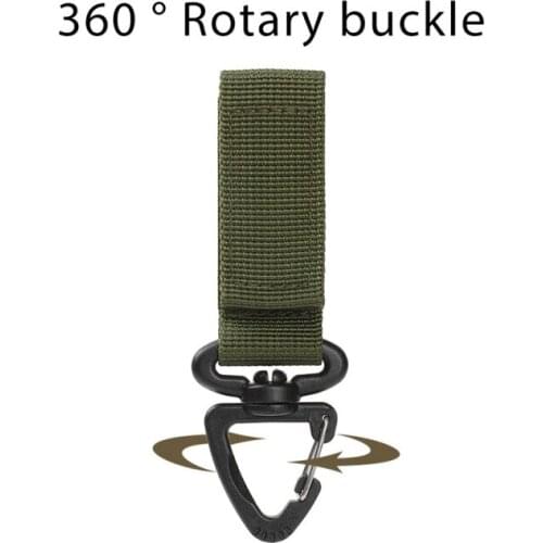 2021 New Stytle 5pcs Outdoor Tactical Hanging Buckle 360 Degree Mountaineer Rotation Single Triangle D-Type Hanging Key Ring