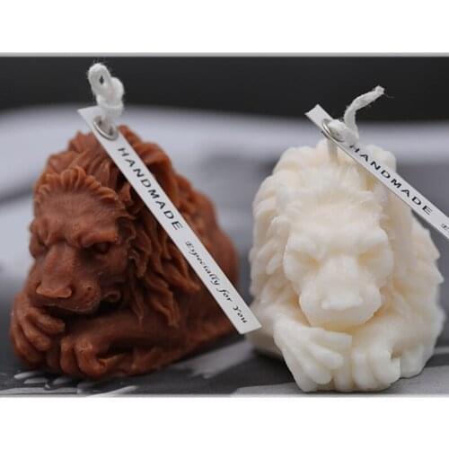 3D Lion Candle Mold Silicone Mould for Cake Chocolate Decorating Fondant Candy E56C