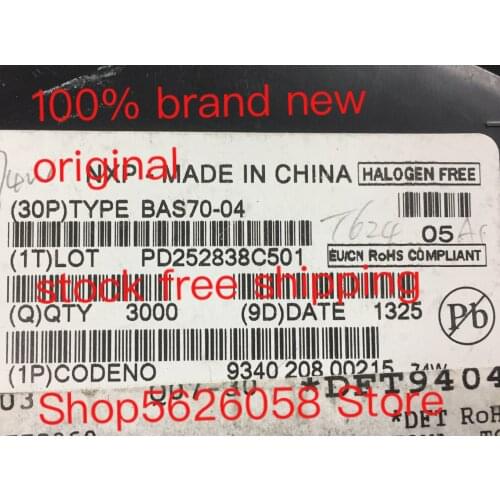 BAS70-04 SOT-23 100% new original freeshipping 20PCS-3000PCS/LOT STOCK