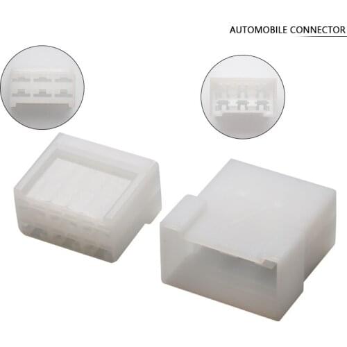 100 Sets 6 Hole 880297-1 180906-0 Automotive Connector Auto Electric Plug With Metal Pins For Cars Motocycles