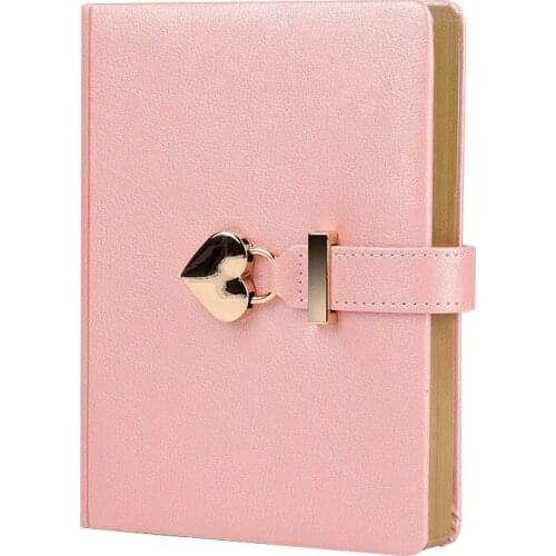 B6 Secret Notebook Ruled Journal Lined Diary With Heart Lock