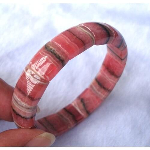 Free Shipping Natural Rhodochrosite Rectangle Beads Bracelet Women Jewelry Accessories Weddings Parties Birthday Gift