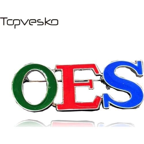 Order of the eastern star Lapel Pin Shrine Mason Products OES Letter Sister Brooch