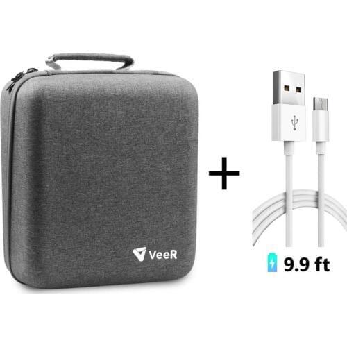 Veer VR Oculus Go Case with Extension Cord Power Cable