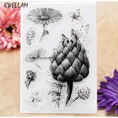 Flowers Scrapbook DIY photo cards rubber stamp clear stamp transparent stamp 10x15cm KW8012026