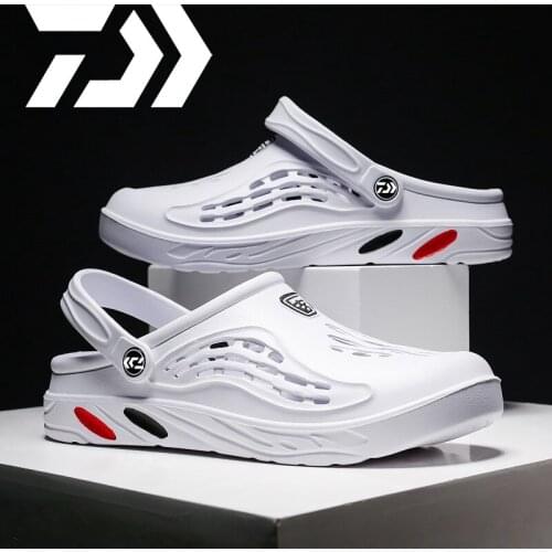 Daiwa Non-slip Fishing Large Size Shoes Summer Indoor Unisex Beach Slippers Casual Breathable Sandals Men Outdoor Waterproof