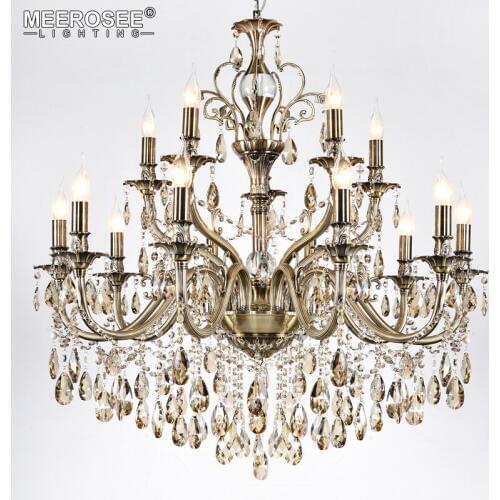 Modern Crystal Chandelier Lighting Fixture 15 Arms Crystal Light Lamp for Living room Dining room Hotel Project 100% Guaranteed