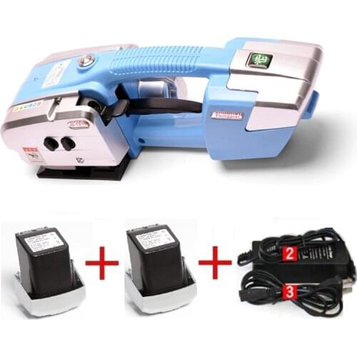 Battery Powered Operated Strapping Tool Plastic Friction Seal Tool 13/16mm PP/PET for Pallet Wrapping Machine