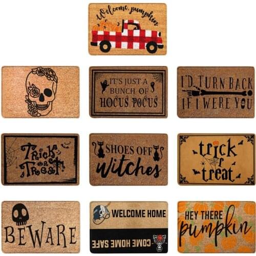 Bathroom Mat Brocade Horror Skull Brocade Horror Halloween Door Mat For Indoor Outdoor Entrance Floor Welcome Cusion Home Carpet