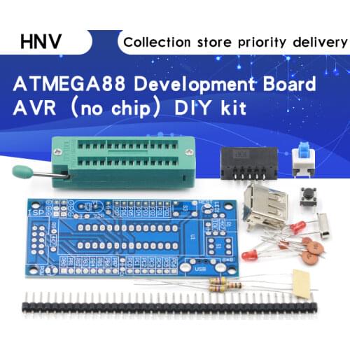 ATMEGA8 ATMEGA48 ATMEGA88 Development Board AVR (NO Chip) DIY Kit