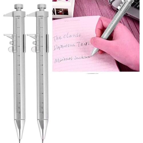 0.5mm Multifunction Gel Ink Pen Stationery Pen Round Tip Ballpoint Pen 2 Colors Optional Stationery Pen Vernier Ballpoint Pen