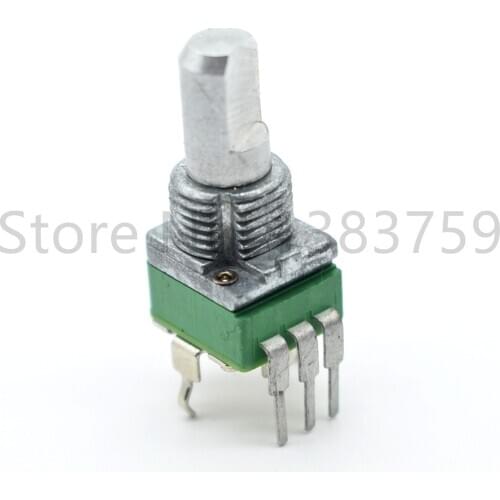 Mono potentiometer RD901F-B20K half shaft 15MM vertical bending foot 3 feet
