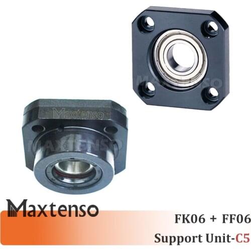 MAXTENSO Support Unit Set FKFF C5 FK06 FF06 Professional fixed side C7 for ball screw TBI sfu 1204 Premium High Accuracy