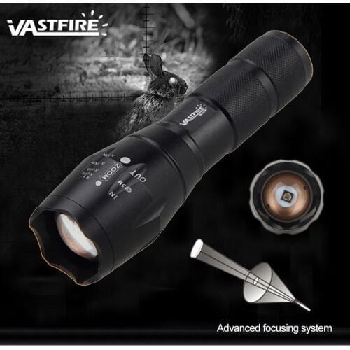 Hunting Torch Night Vision Flashlight 850nm Led Light 5W Infrared Zoomable LED Flashlight with 18650 Battery+Charger