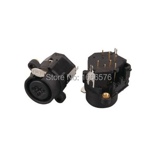 Wholesale 50PCS/LOT pcs FEMALE SOCKET, XLR-1/4" JACK With lock - 408BC
