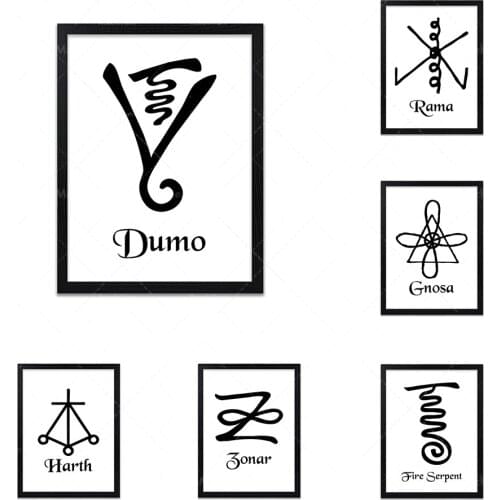 Impression Reiki-Symbolic Regional Impression-Impressionist Impression Print Poster