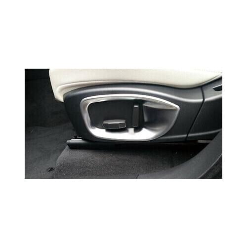 Matte Inner Seat Adjustment Frame Cover Trim 2pcs For Jaguar F-Pace X761 16 - 19